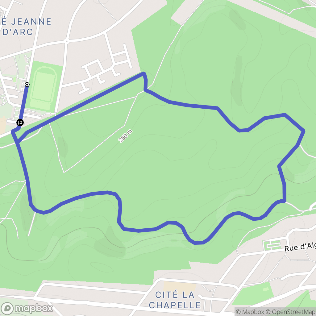 Saint-Avold : carte du parcours de randonnée - France