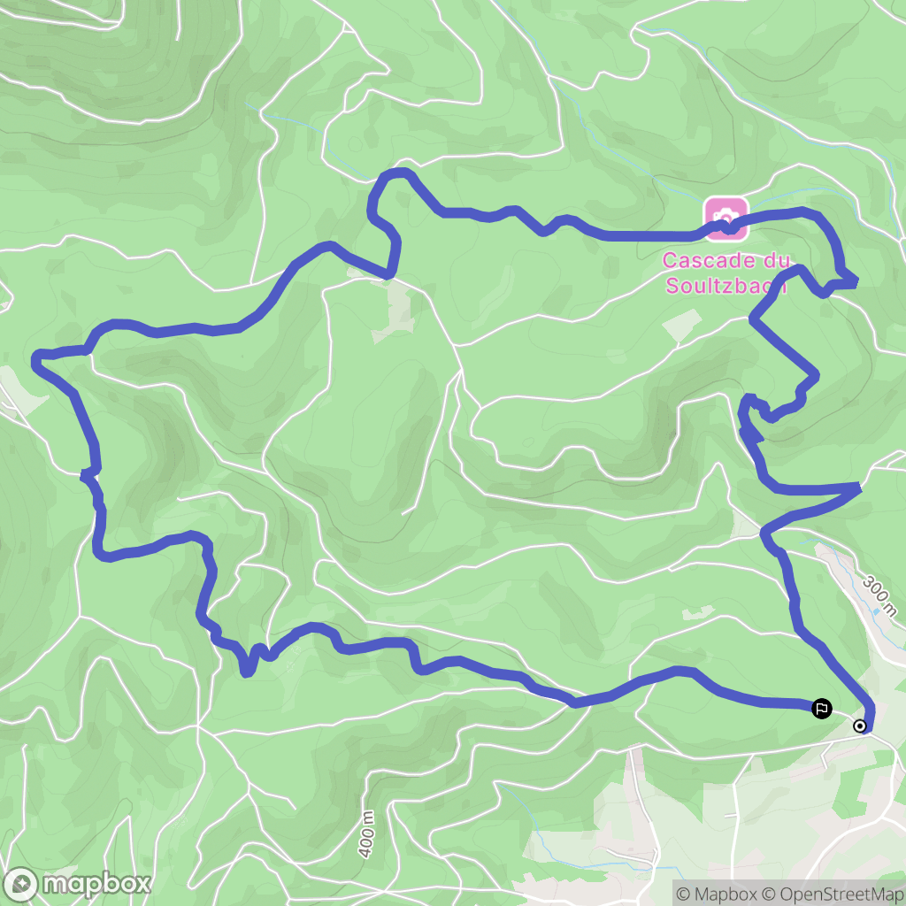 Urmatt : carte du parcours de randonnée - France
