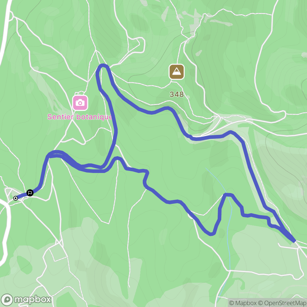 Saint-Rémy-de-Provence : carte du parcours de randonnée - France