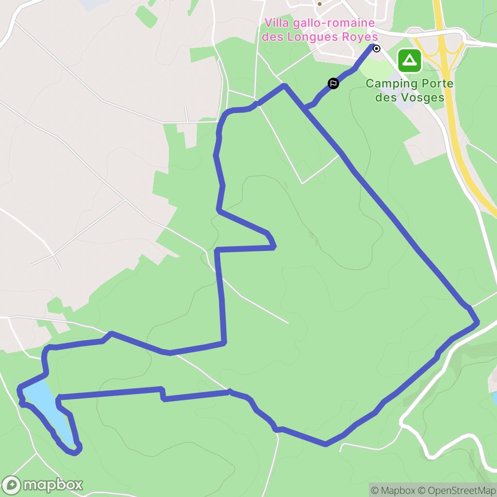 Bulgnéville : carte du parcours de randonnée - France
