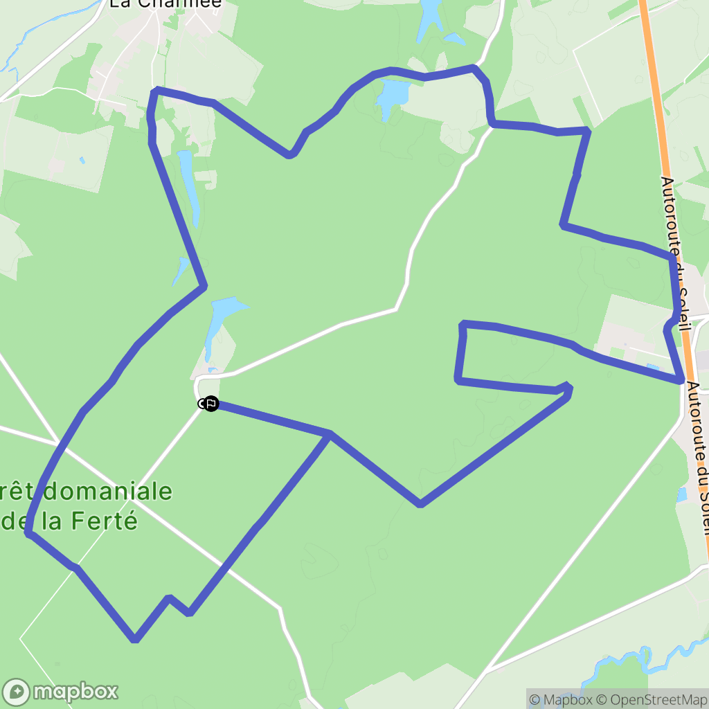 Saint-Germain-lès-Buxy : carte du parcours de randonnée - France