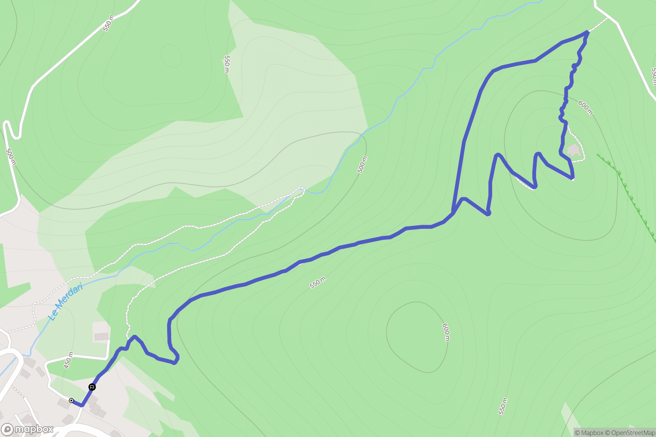 Rousset-les-Vignes : carte du parcours de randonnée - France