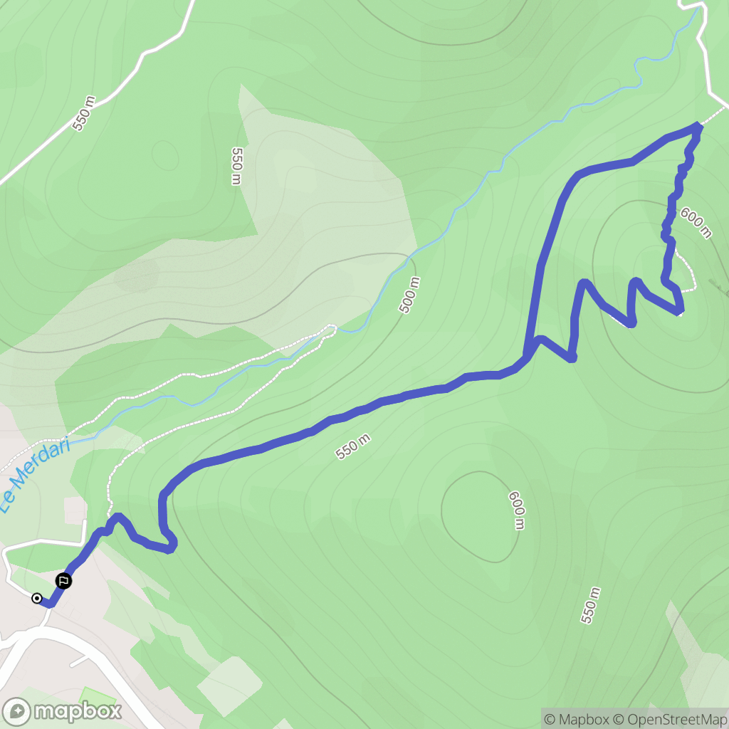 Rousset-les-Vignes : carte du parcours de randonnée - France