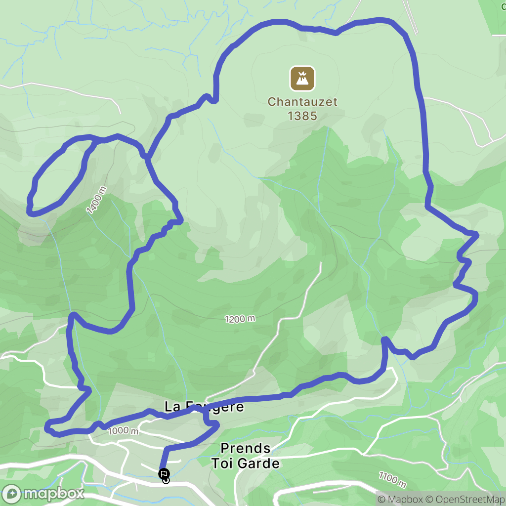 Mont-Dore : carte du parcours de randonnée - France