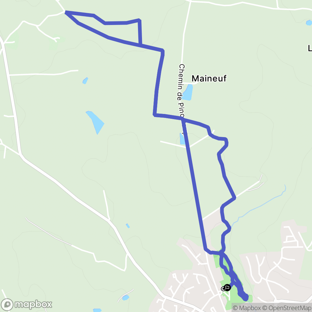 Le Genest-Saint-Isle : carte du parcours de randonnée - France
