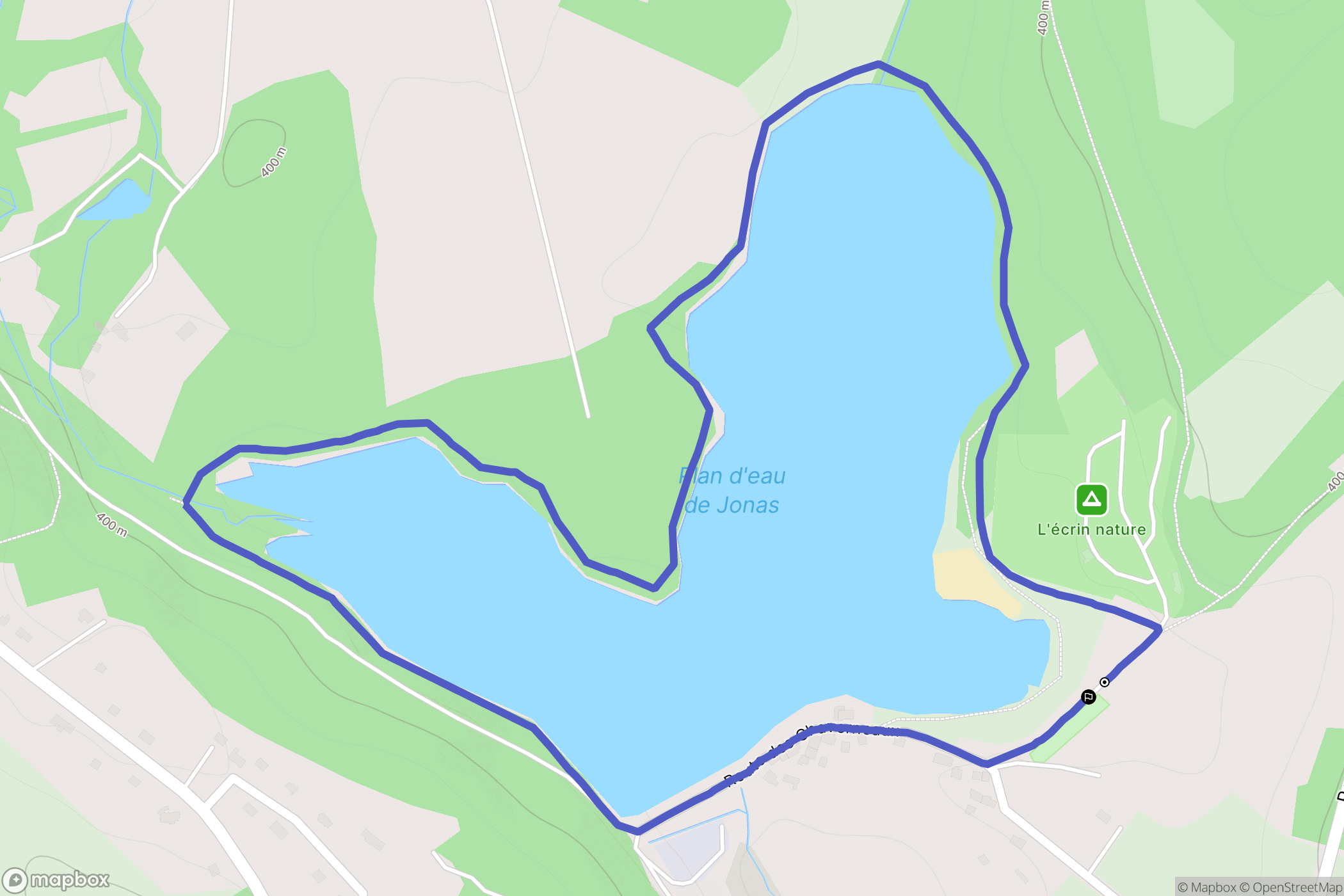 Ambazac : carte du parcours de randonnée - France