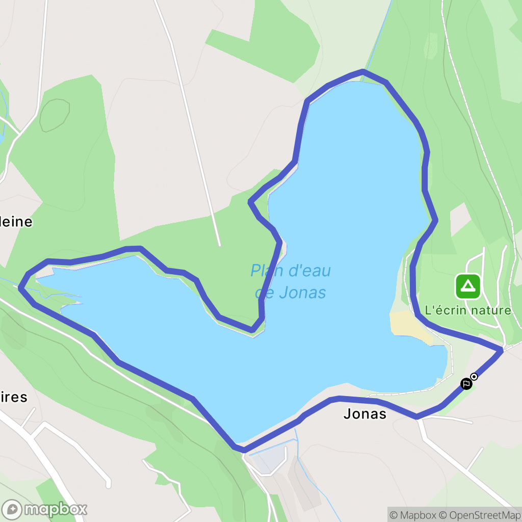 Ambazac : carte du parcours de randonnée - France
