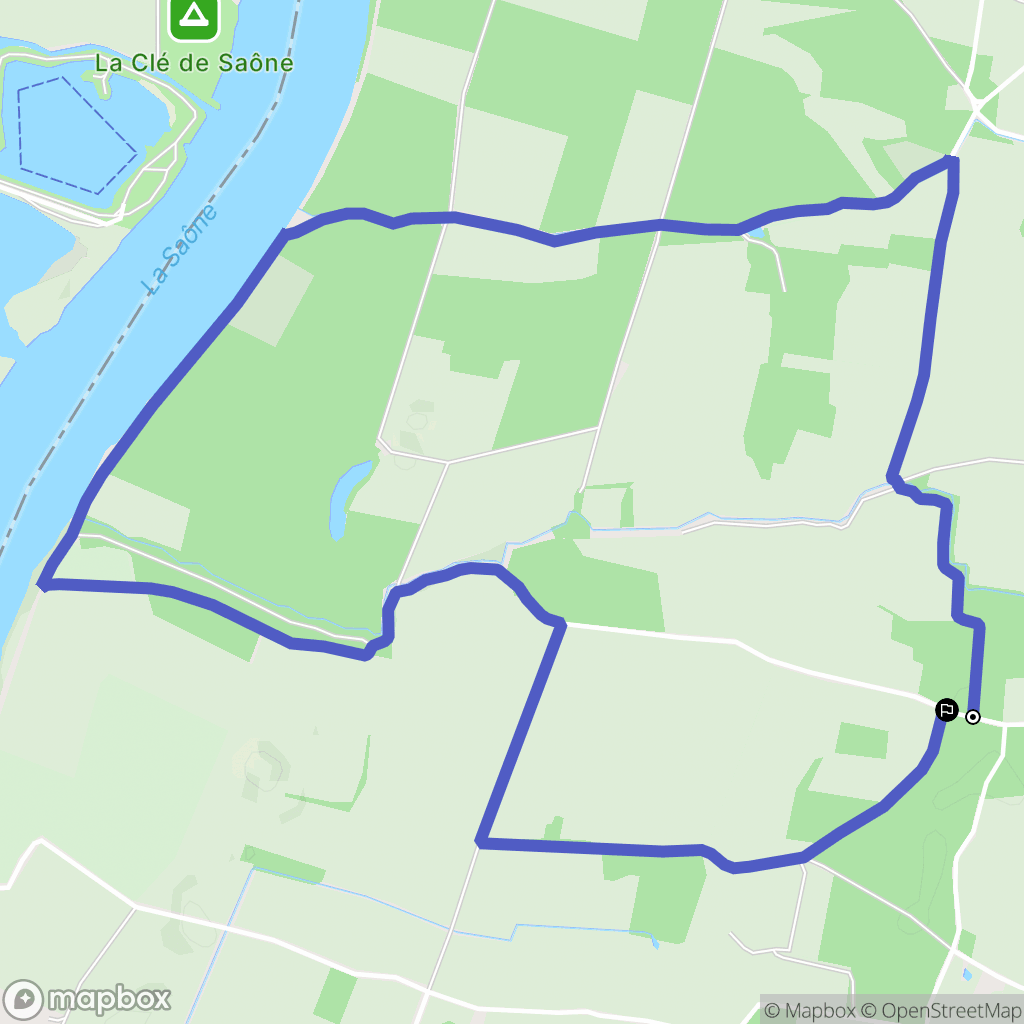 Garnerans : carte du parcours de randonnée - France