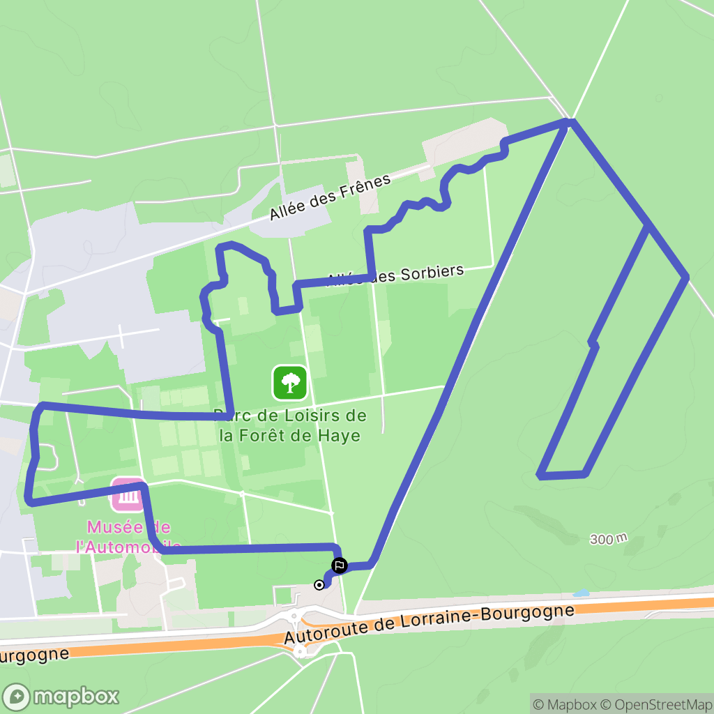 Bois-de-Haye : carte du parcours de randonnée - France