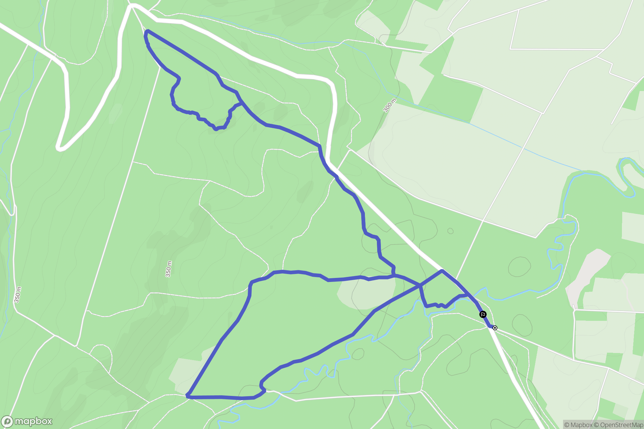 Bordères-sur-l'Échez : carte du parcours de randonnée - France