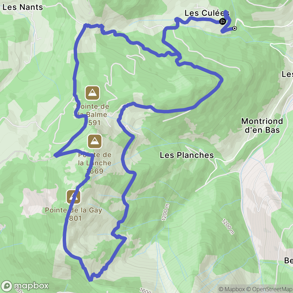 Seytroux : carte du parcours de randonnée - France