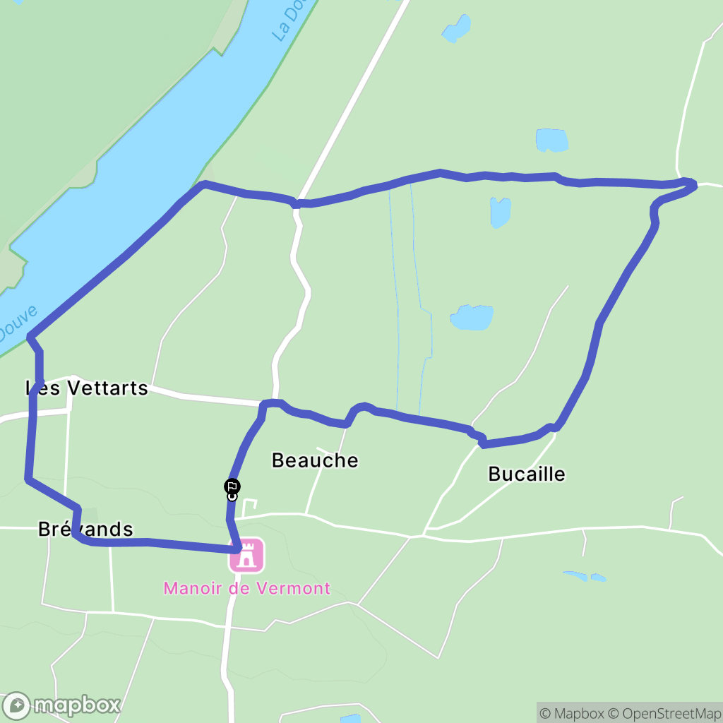 Carentan-les-Marais : carte du parcours de randonnée - France