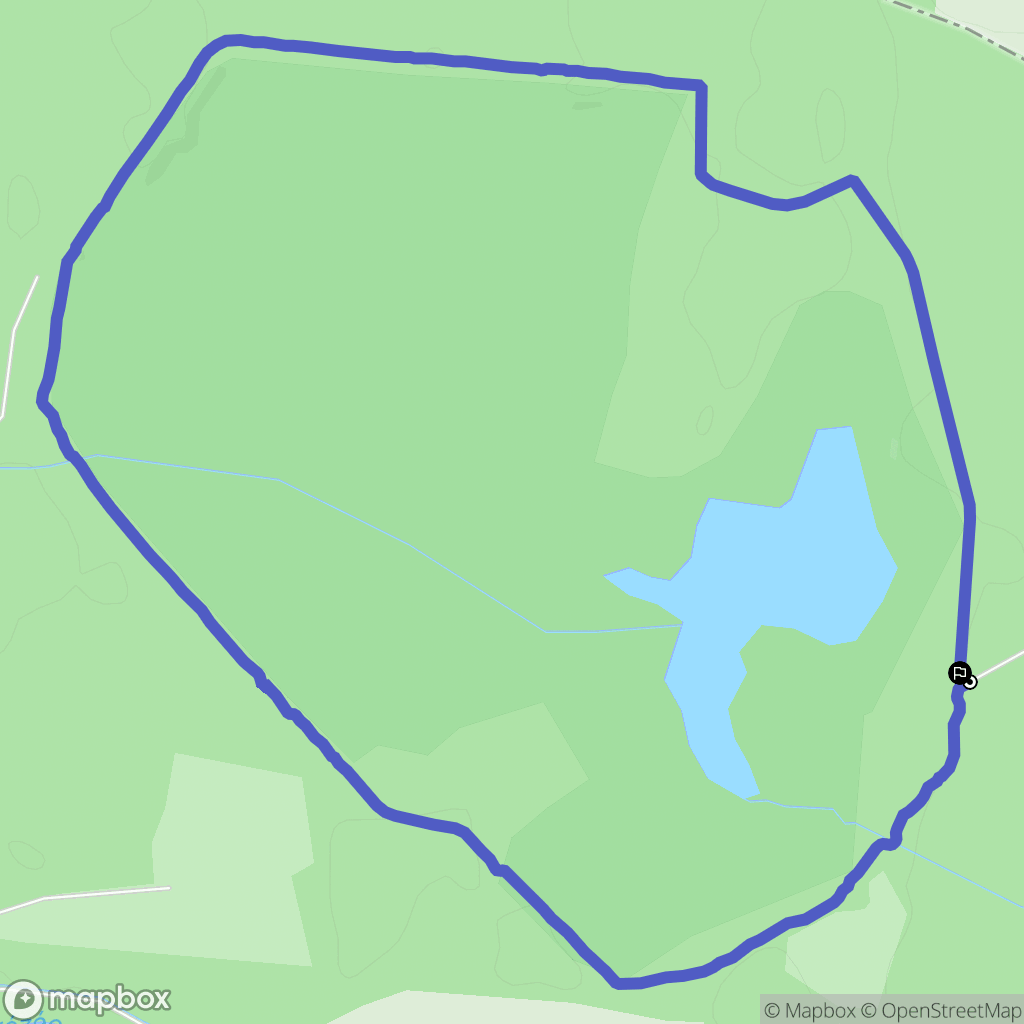 Breteau : carte du parcours de randonnée - France