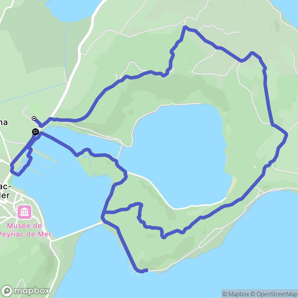 Peyriac-de-Mer : carte du parcours de randonnée - France