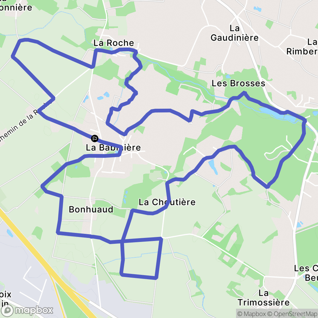 Vigneux-de-Bretagne : carte du parcours de randonnée - France