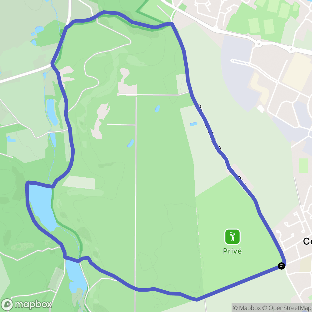 Coignières : carte du parcours de randonnée - France