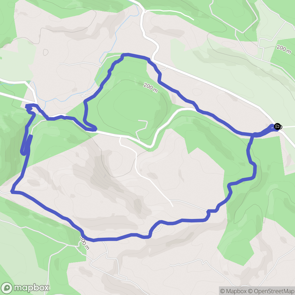 Le Thoronet : carte du parcours de randonnée - France