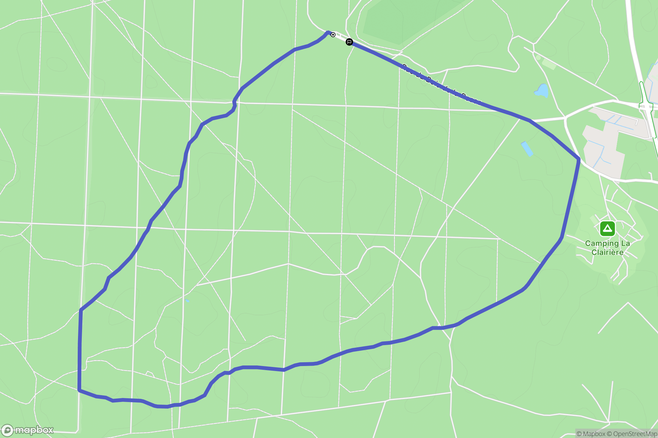 La Tremblade : carte du parcours de randonnée - France