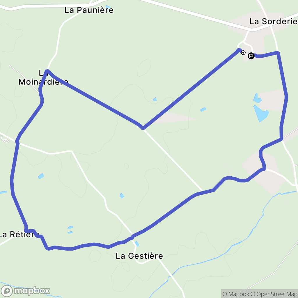 Legé : carte du parcours de randonnée - France
