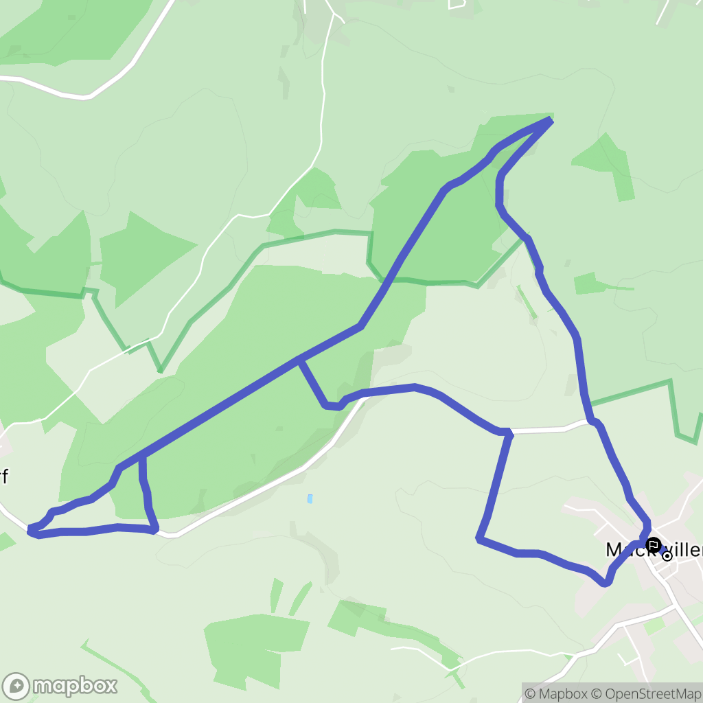 Mackwiller : carte du parcours de randonnée - France