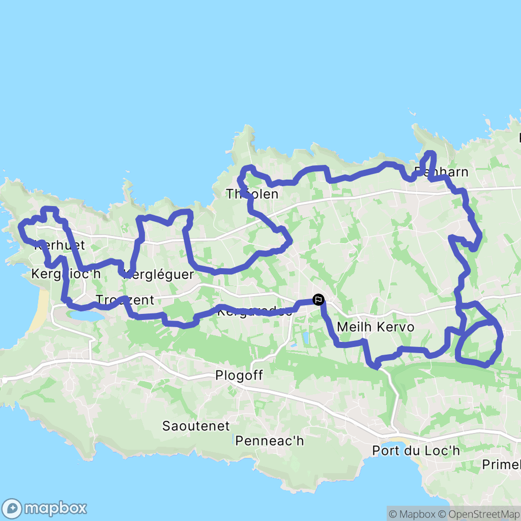 Cléden-Cap-Sizun: routekaart voor buitenactiviteiten - France