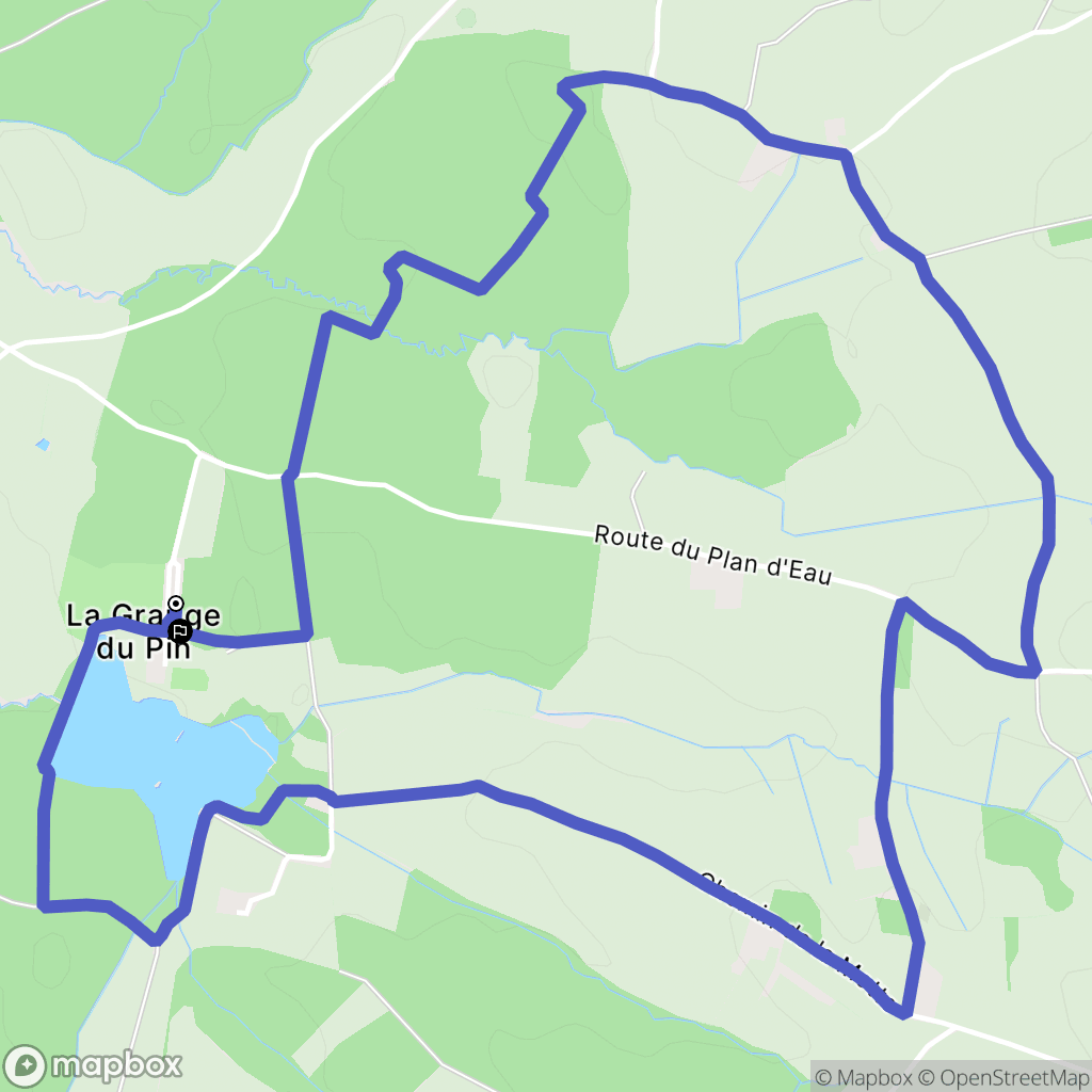 Val-Revermont : carte du parcours de randonnée - France