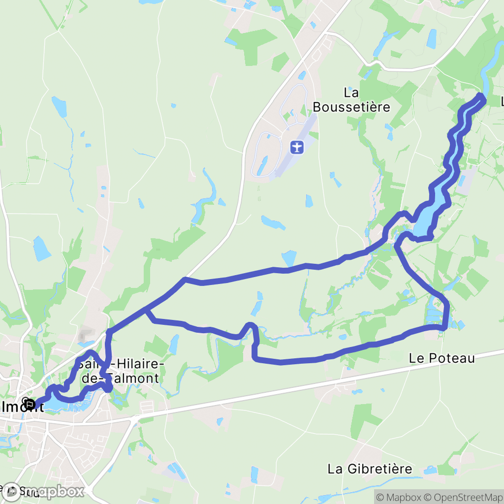 Talmont-Saint-Hilaire : carte du parcours de randonnée - France
