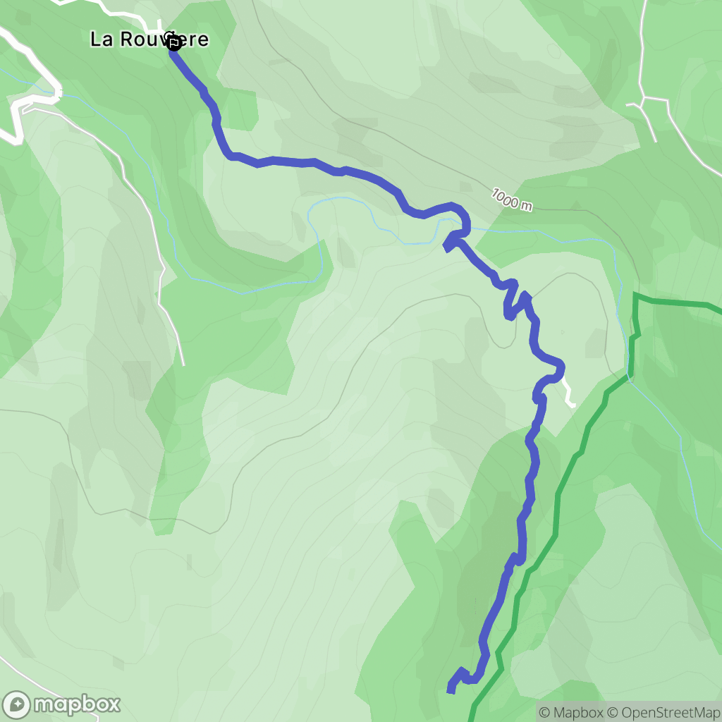 Dourbies : carte du parcours de randonnée - France
