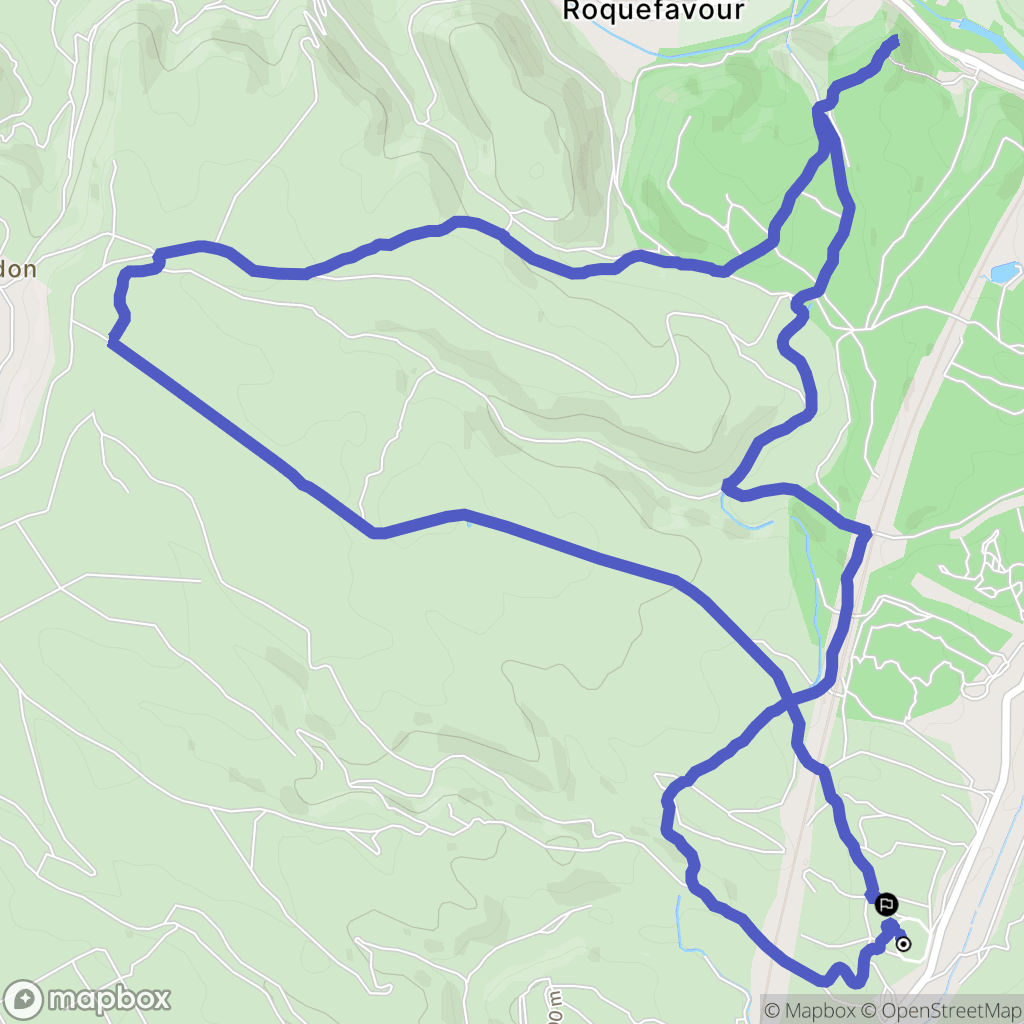 Aix-en-Provence : carte du parcours de randonnée - France