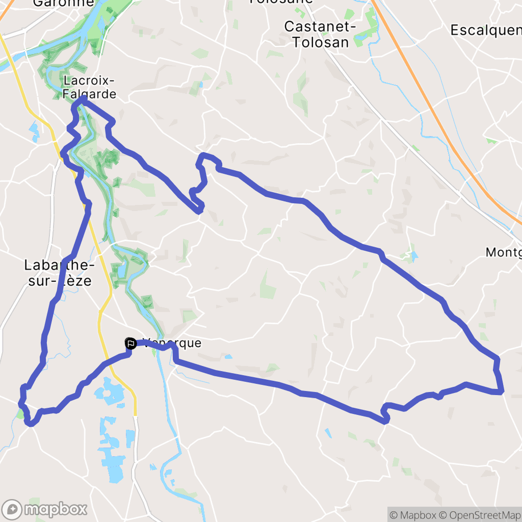 Vernet : carte du parcours de randonnée - France