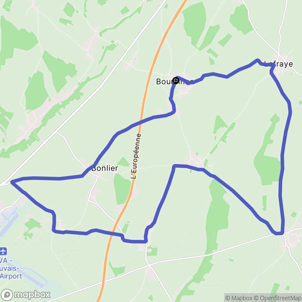 Oroër : carte du parcours de randonnée - France