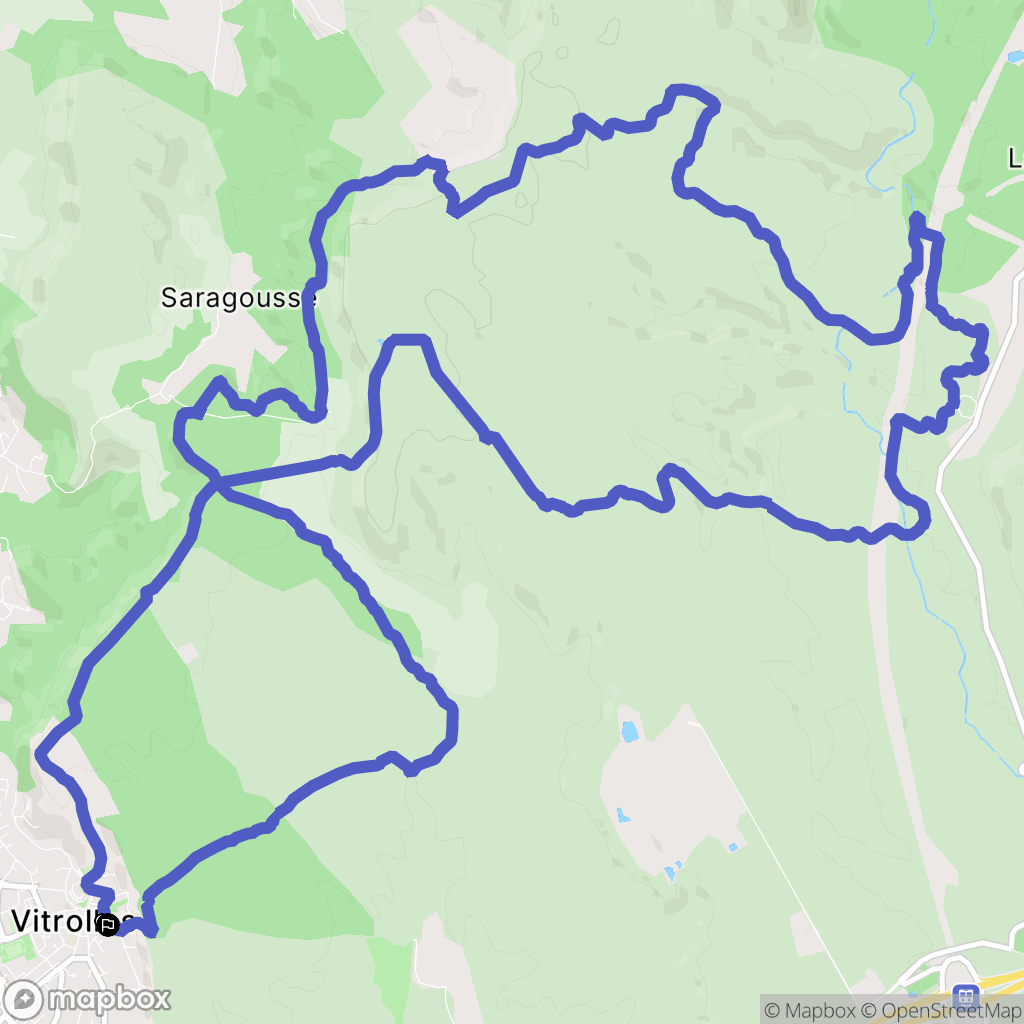 Vitrolles : carte du parcours de randonnée - France