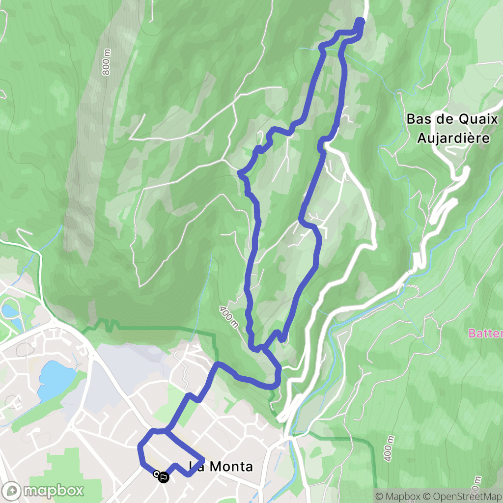 Saint-Egrève : carte du parcours de randonnée - France