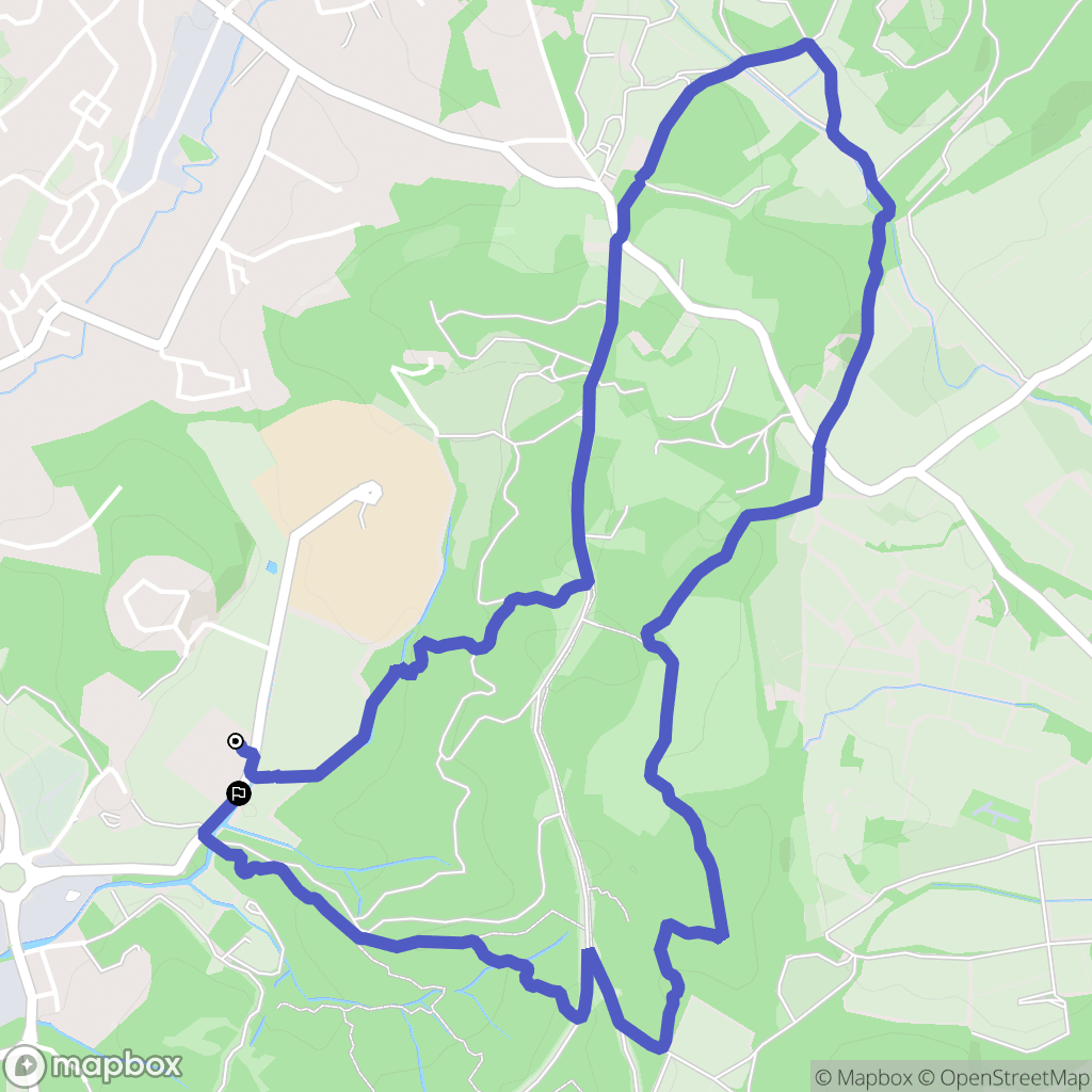 Montferrier-sur-Lez : carte du parcours de randonnée - France
