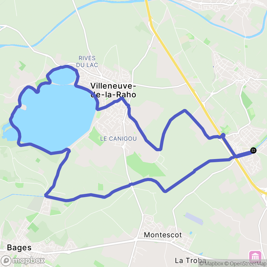 Corneilla-Del-Vercol : carte du parcours de randonnée - France