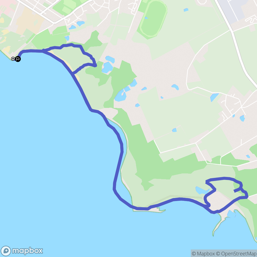 Berck : carte du parcours de randonnée - France