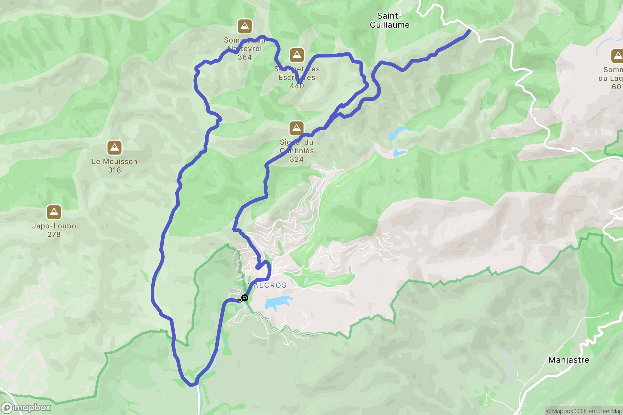La Londe-les-Maures : carte du parcours de randonnée - France