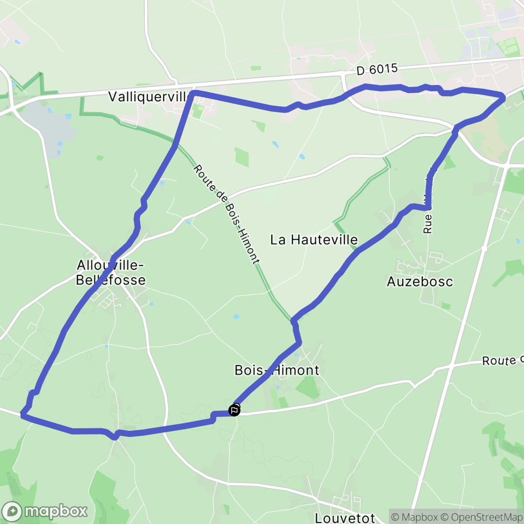 Bois-Himont : carte du parcours de randonnée - France