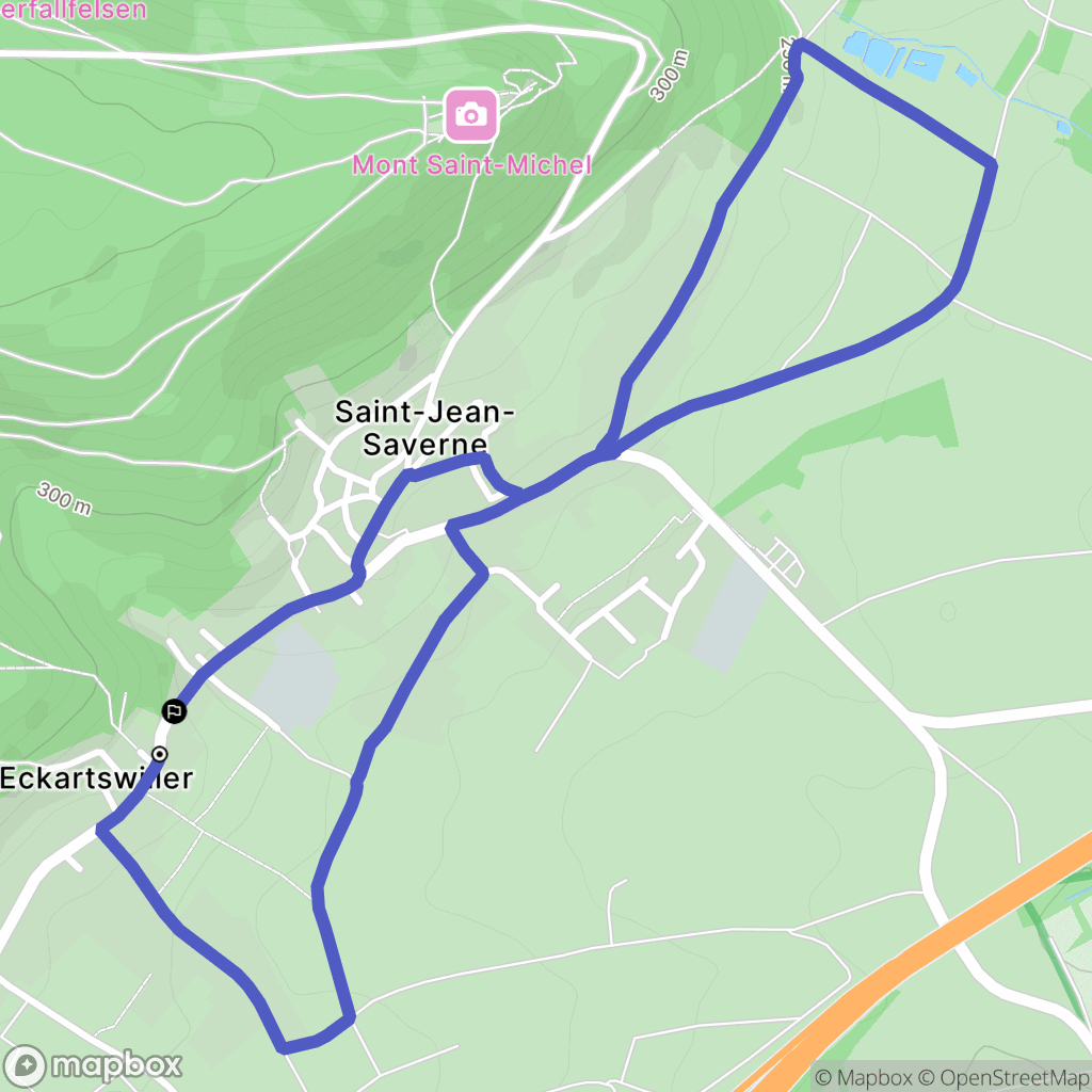 Eckartswiller : carte du parcours de randonnée - France