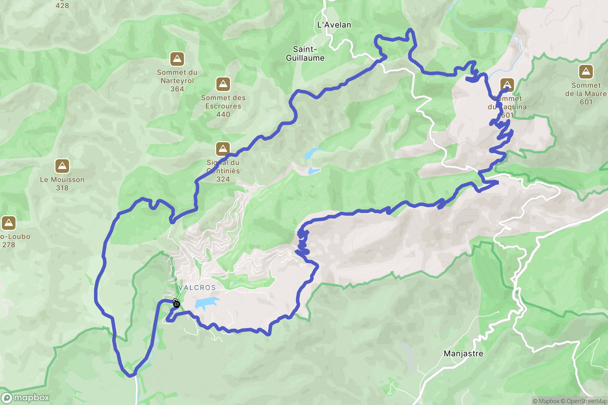 La Londe-les-Maures : carte du parcours de randonnée - France