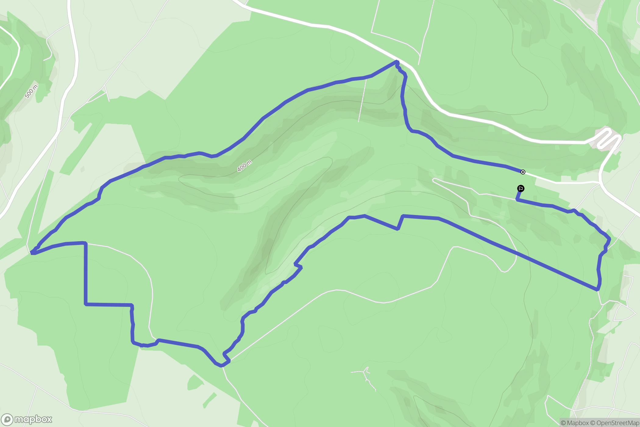 Marsannay-la-Côte : carte du parcours de randonnée - France