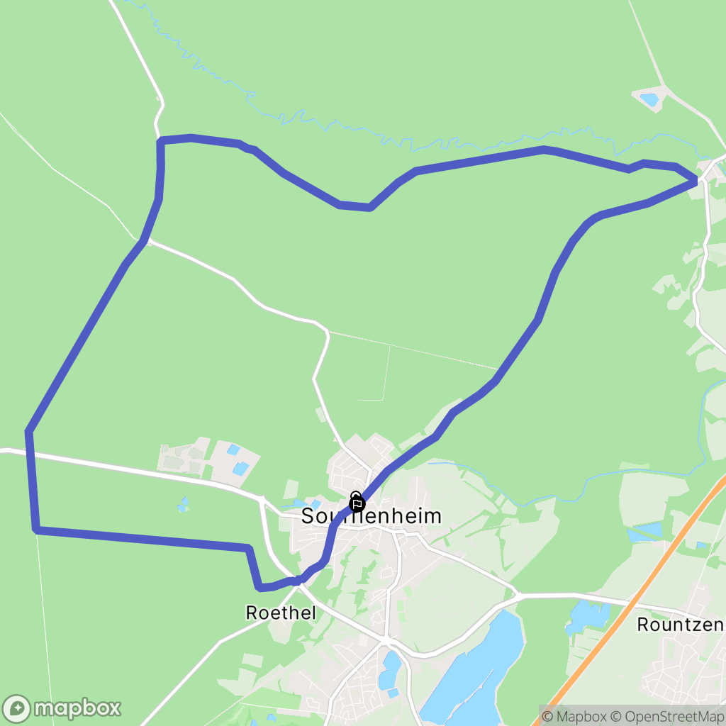 Soufflenheim : carte du parcours de randonnée - France