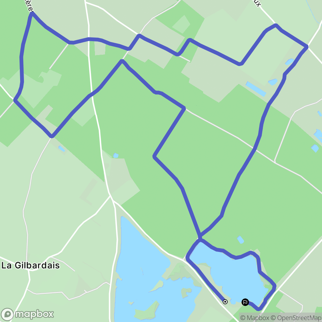 Vivy : carte du parcours de randonnée - France