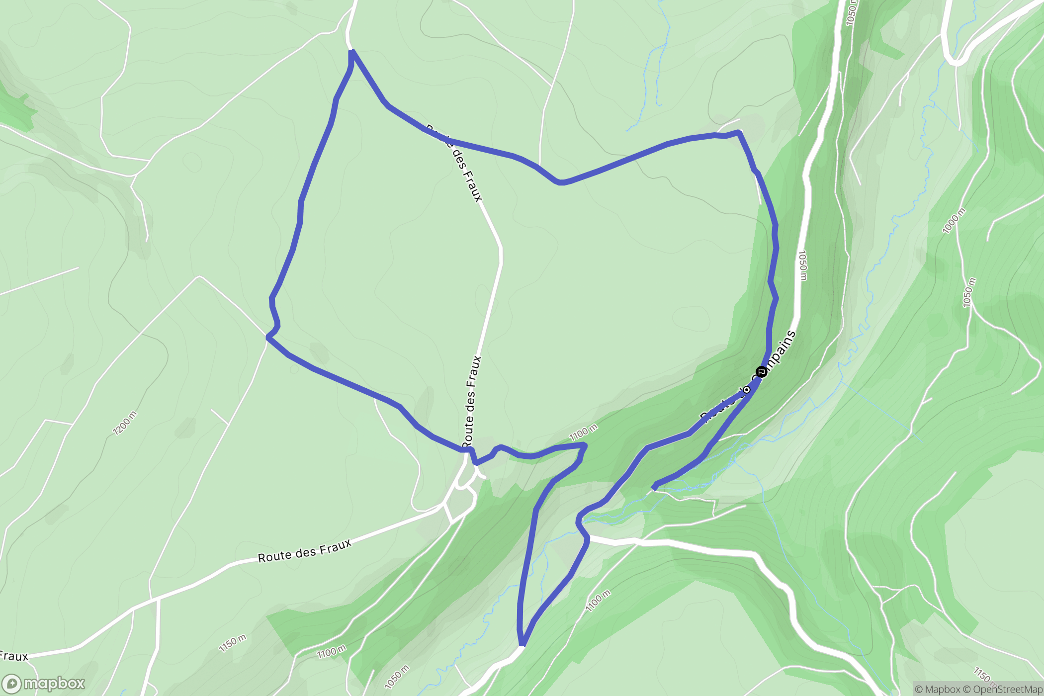 Besse-et-Saint-Anastaise : carte du parcours de randonnée - France