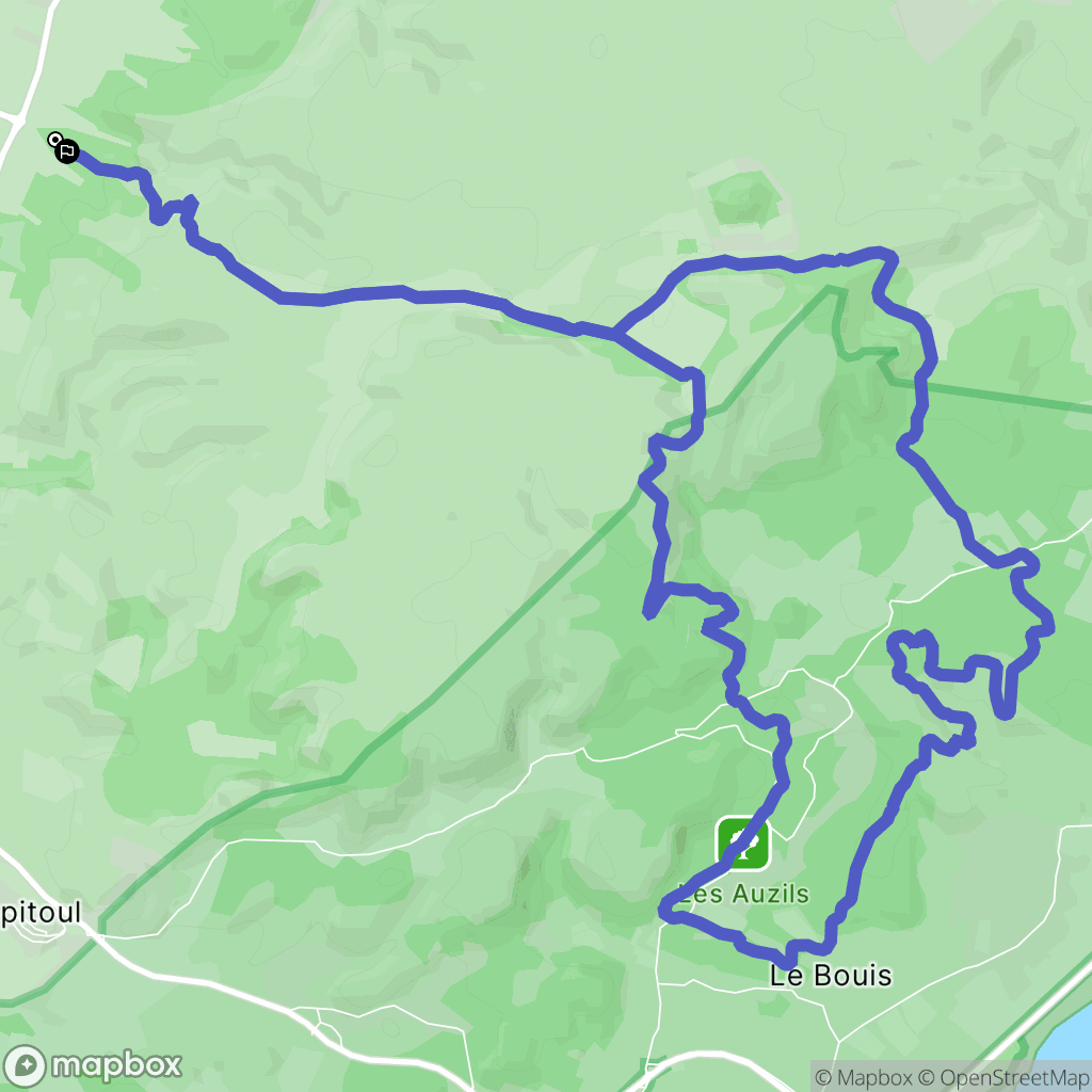 Narbonne : carte du parcours de randonnée - France