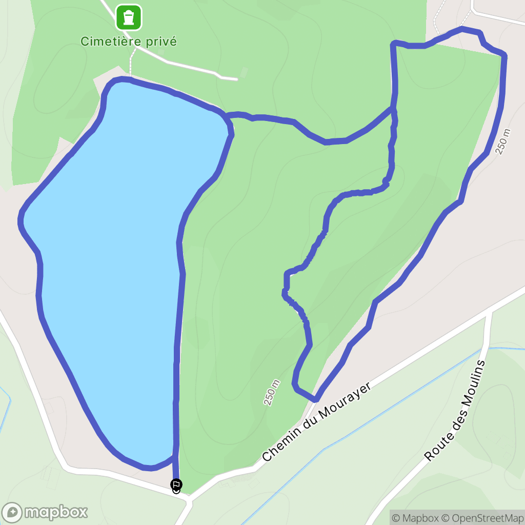 Montmeyran : carte du parcours de randonnée - France