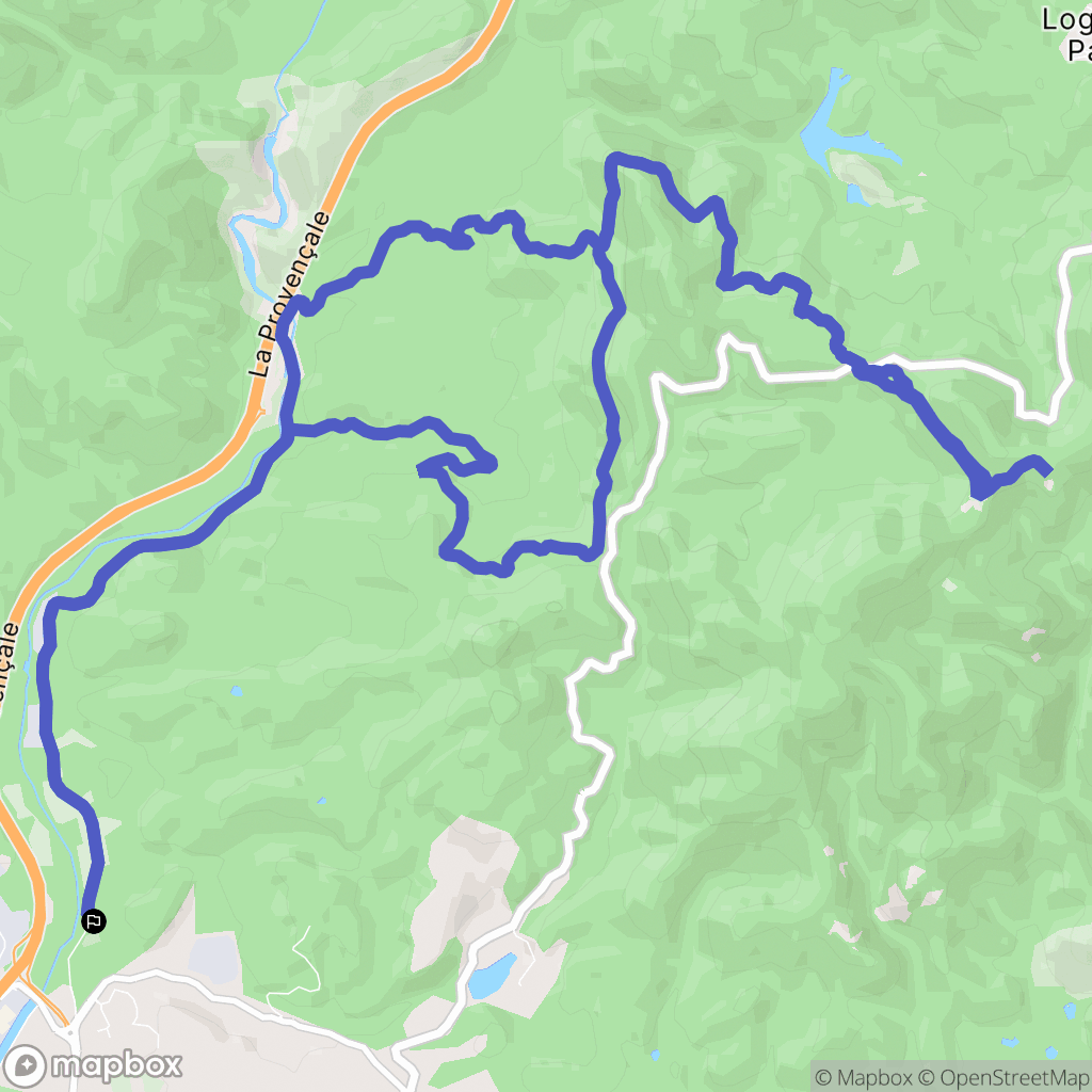 Fréjus : carte du parcours de randonnée - France