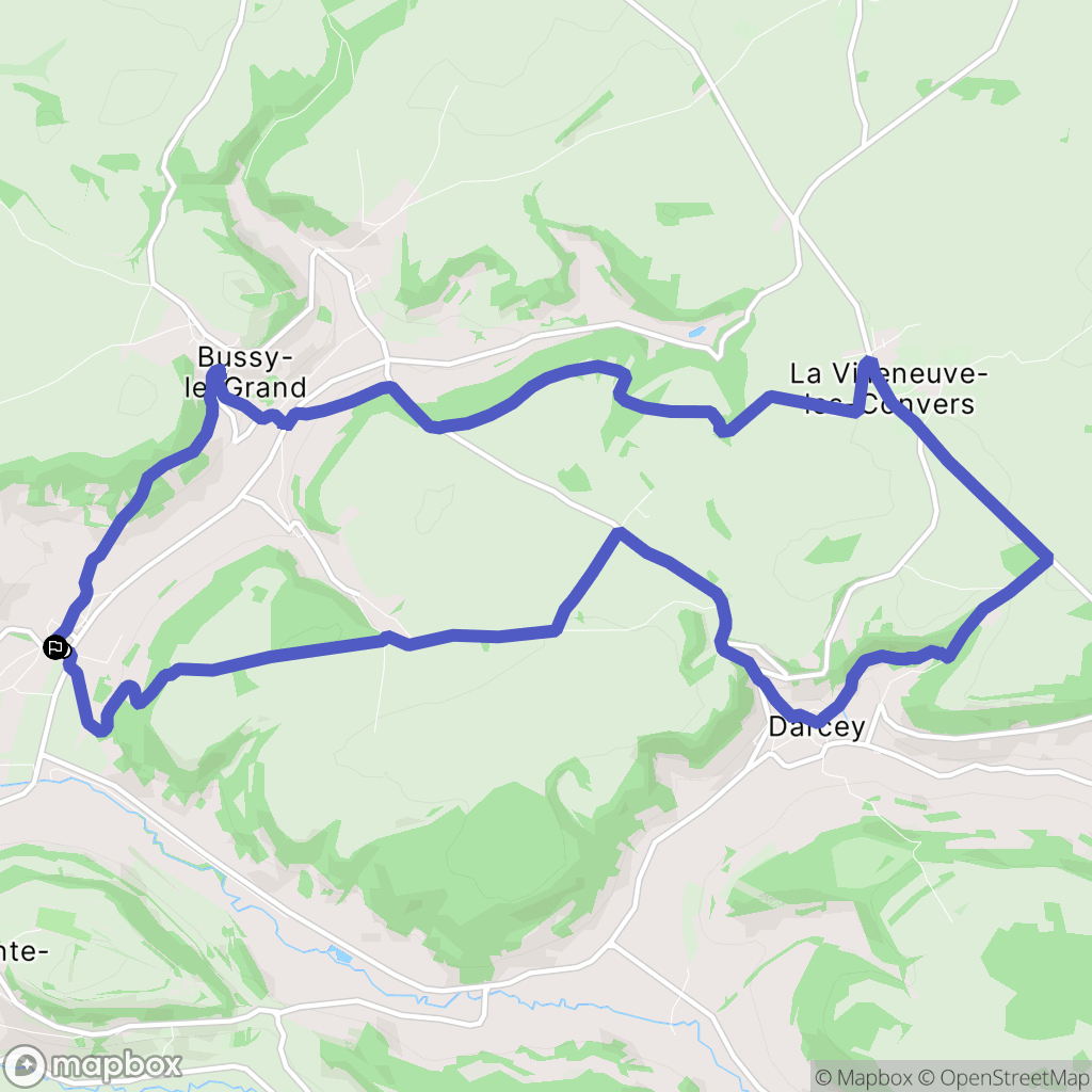 Grésigny-Sainte-Reine : carte du parcours de randonnée - France