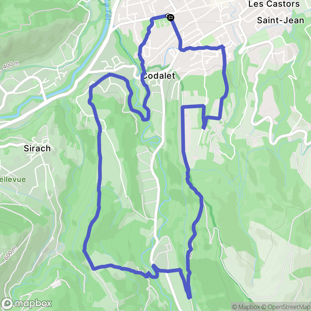 Prades : carte du parcours de randonnée - France
