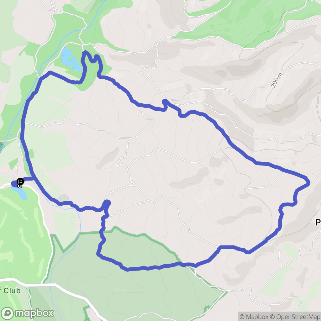 Vidauban : carte du parcours de randonnée - France